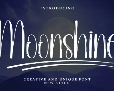Moonshine Display font