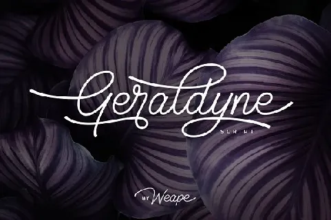 Geraldyne Script font