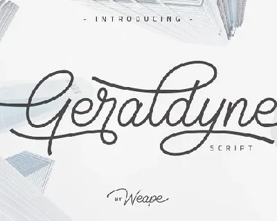 Geraldyne Script font