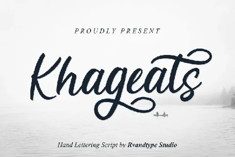 Khageats Script font