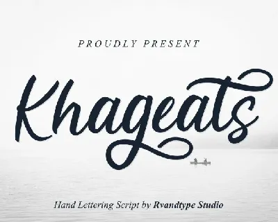 Khageats Script font