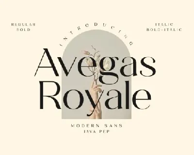 Avegas Royale font