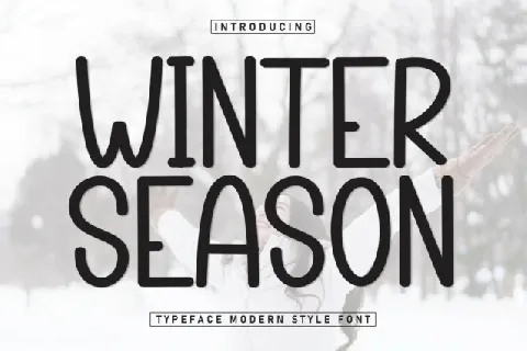 Winter Season Display font