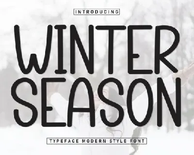 Winter Season Display font