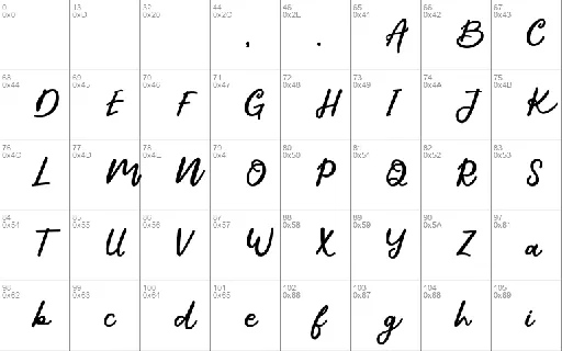 Bethyna font