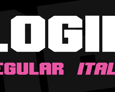 Login font