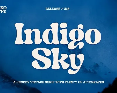 Indigo Sky font