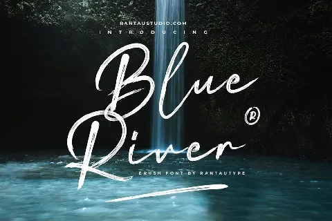 Blue River font
