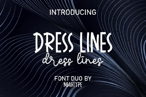 Dress Lines font