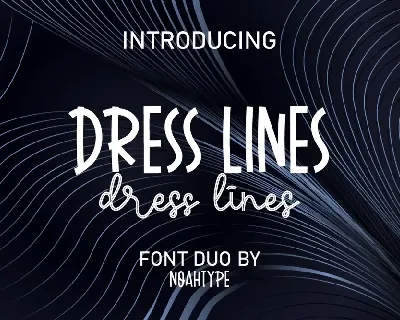 Dress Lines font
