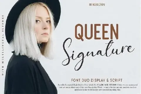 Queen Signature Duo font