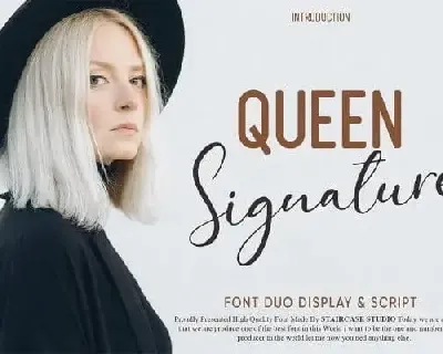 Queen Signature Duo font