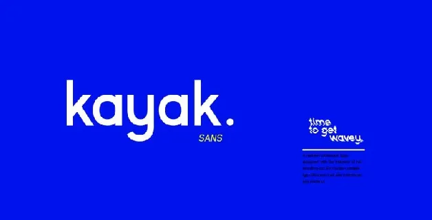 Kayak Sans Typeface font