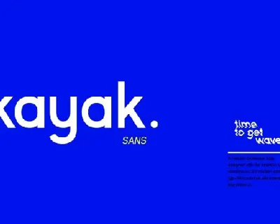 Kayak Sans Typeface font