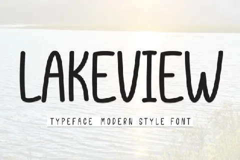 Lakeview Display font