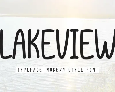 Lakeview Display font