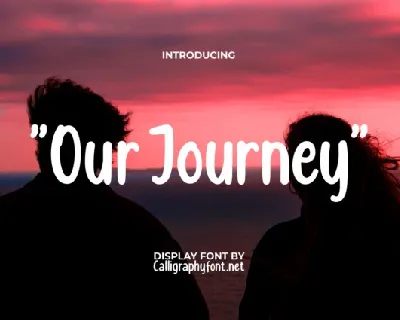 Our Journey font