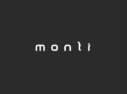 Monti Minimal Typeface font