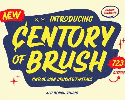 Centory of Brush font