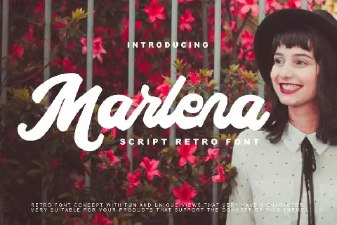Marlena Script Retro font