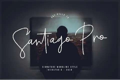 Santiago Pro Signature Free font