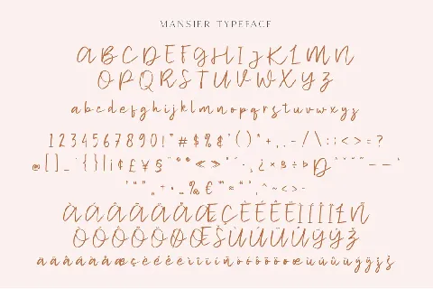 Mansier font