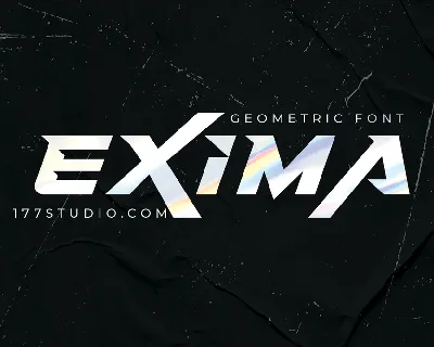 Exima Geometric font