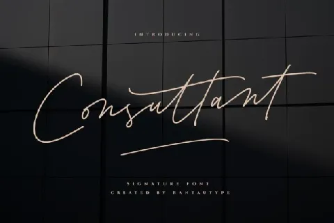 Consultant font