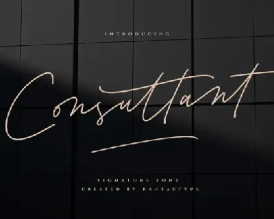 Consultant font