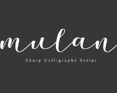 Mulan font