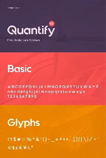 Quantify Sans V2 Typeface font