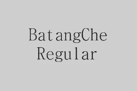 Batangche font