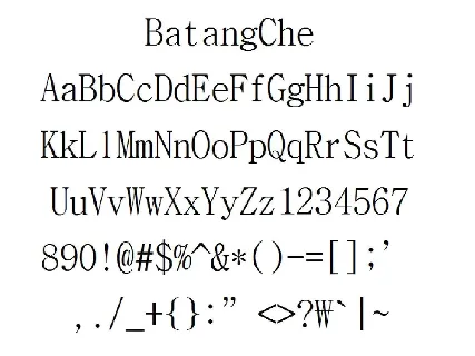 Batangche font