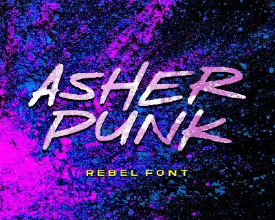 Asher Punk Demo Version font