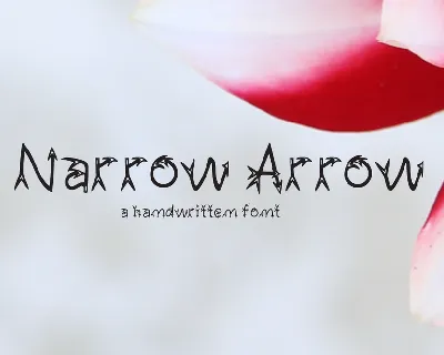 Narrow Arrow Typeface font