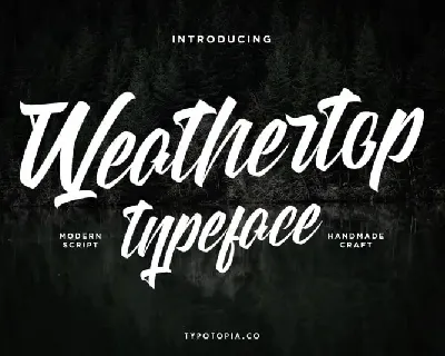 Weathertop Script Typeface font