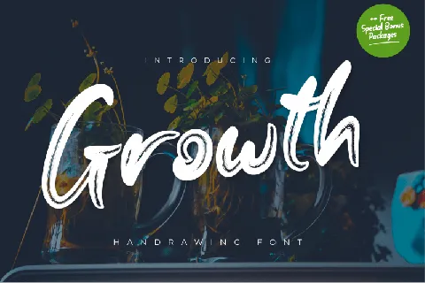 Growth Brush font