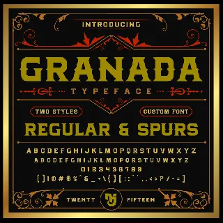 MJ Granada font