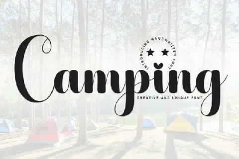 Camping Script font