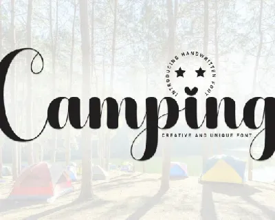 Camping Script font