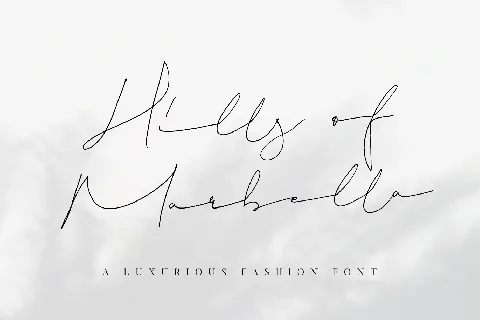 Hills Of Marbella Handwritten font