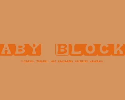 Baby Blocks Fancy font