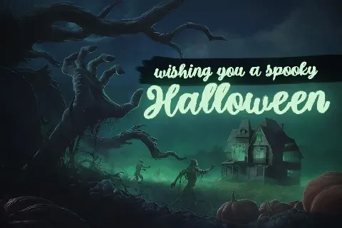 Spooky Glitter font