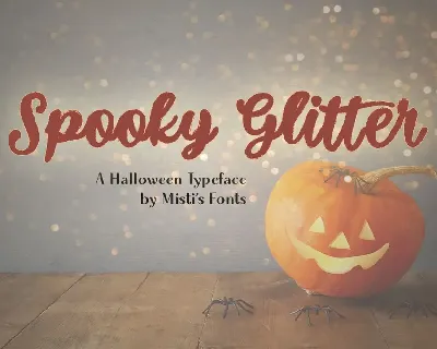 Spooky Glitter font