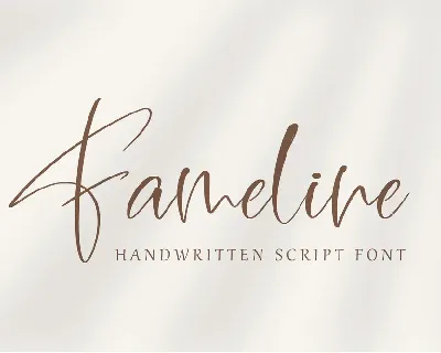 Fameline font