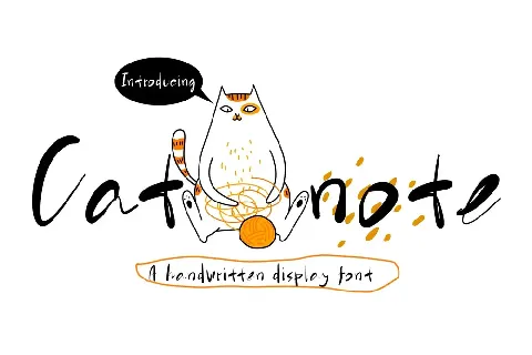 Catnote - Demo font