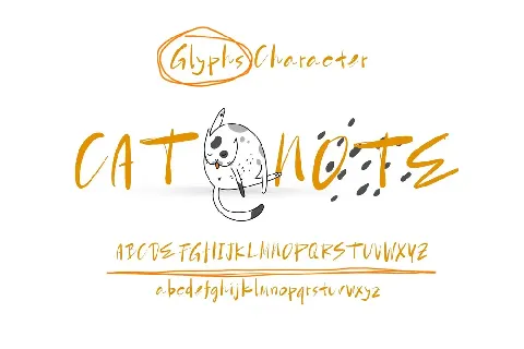 Catnote - Demo font