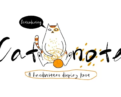 Catnote - Demo font