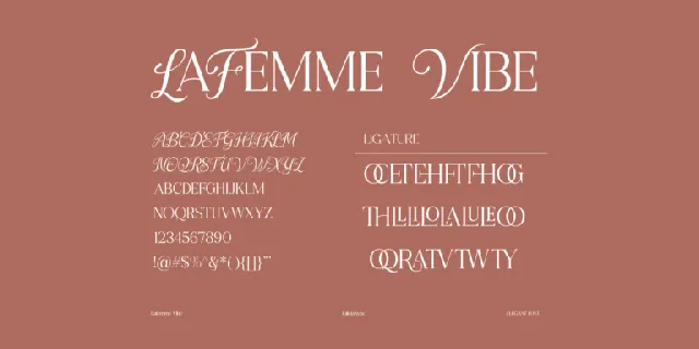 Lafemme Vibe font