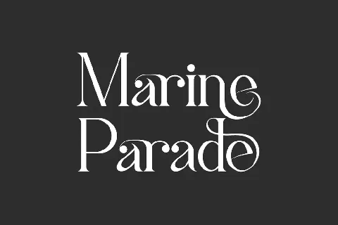 Marine Parade font